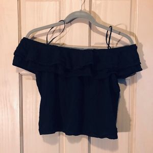 One Heart Clothing black off the shoulder top